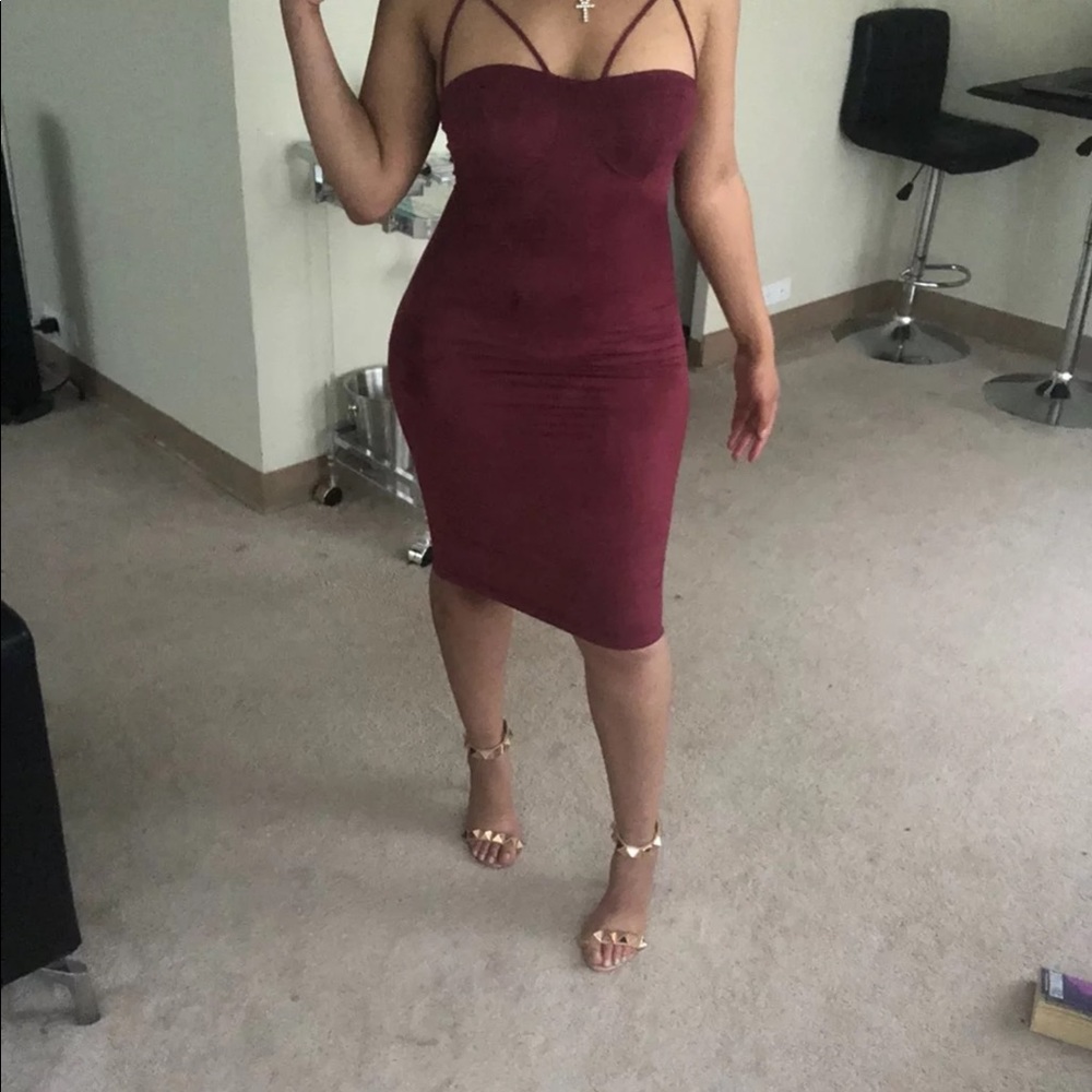 Fashion nova suede dress